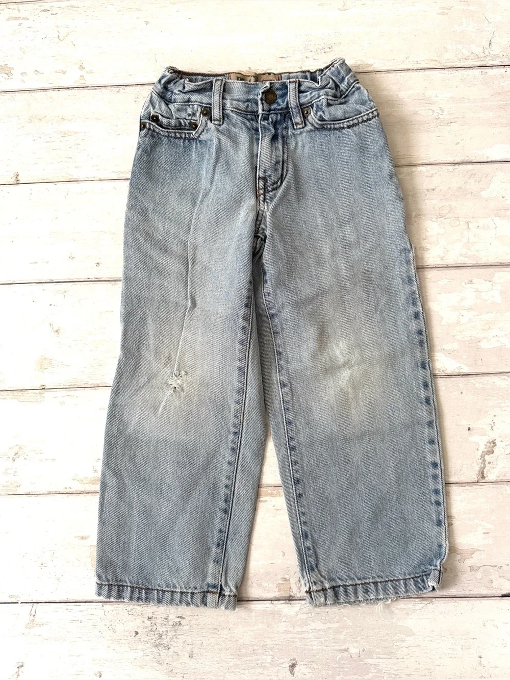 Boys Size 4 Lightwash Denim Jeans Straight Cut 4T Children’s Place